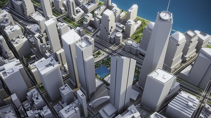 New York Low-poly 3D model 7