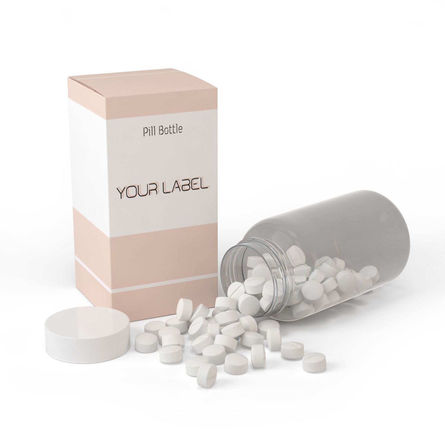 Pills Bottle 3D model_4