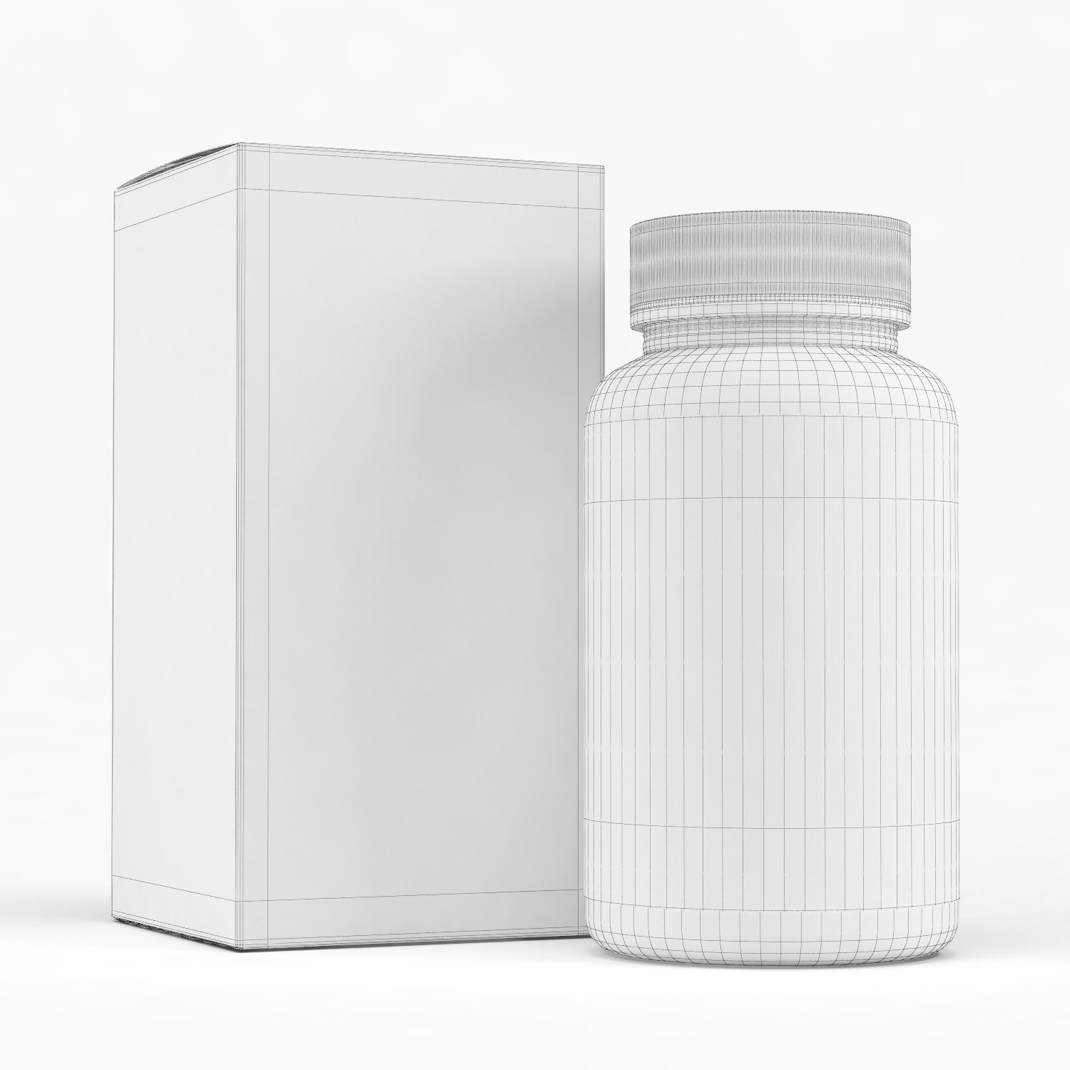 Pills Bottle 3D model_5