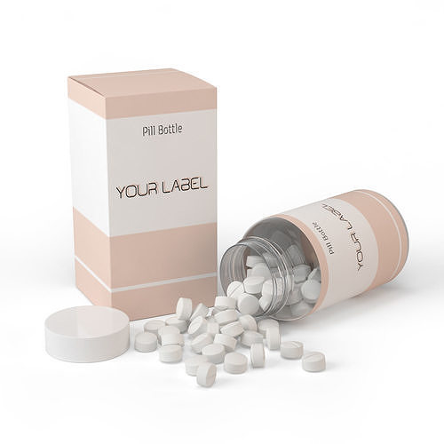 Pills Bottle 3D model