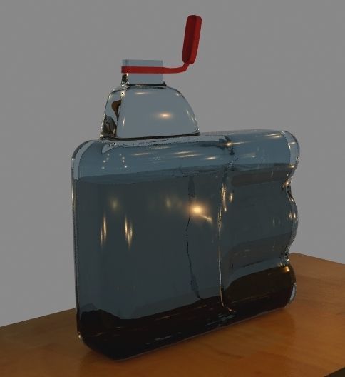 oil bottle 3D model_2
