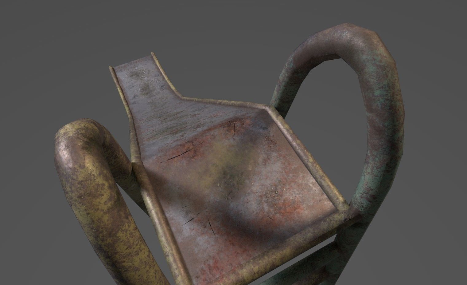 Soviet Oldschool Slide Low-poly 3D model_1