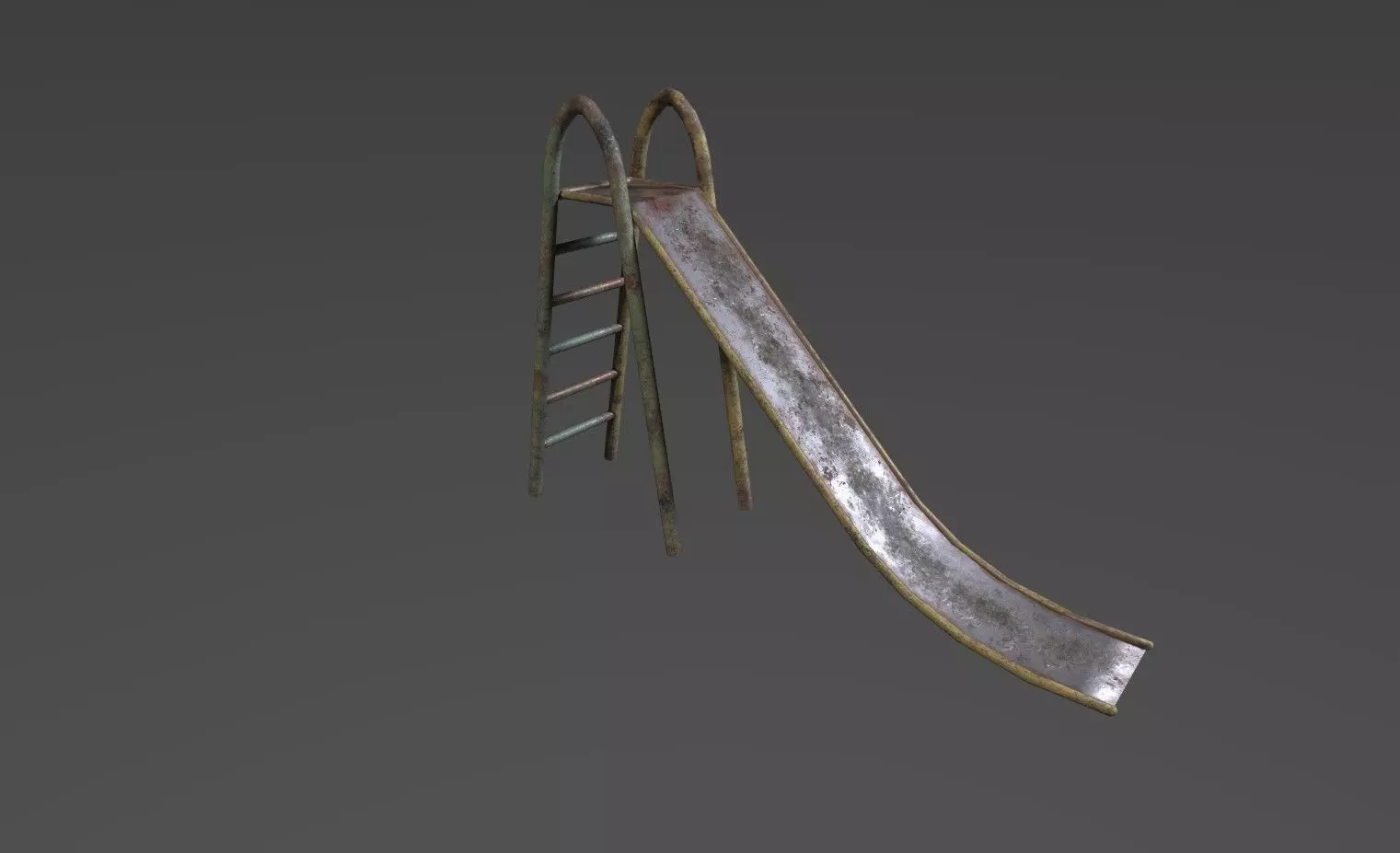 Soviet Oldschool Slide Low-poly 3D model_0