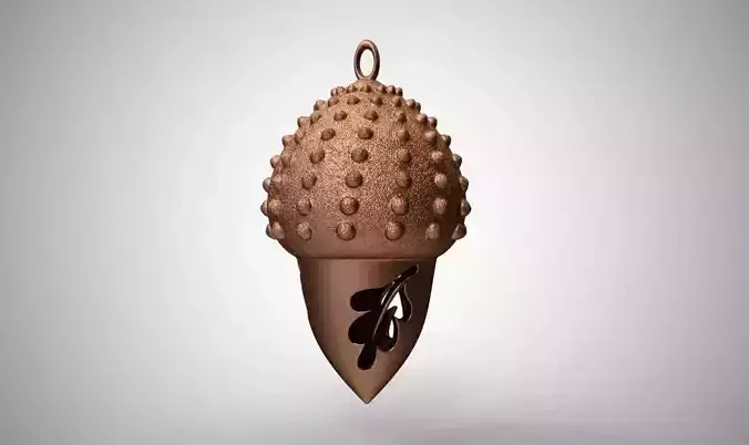 Acorn Necklace 3D print model