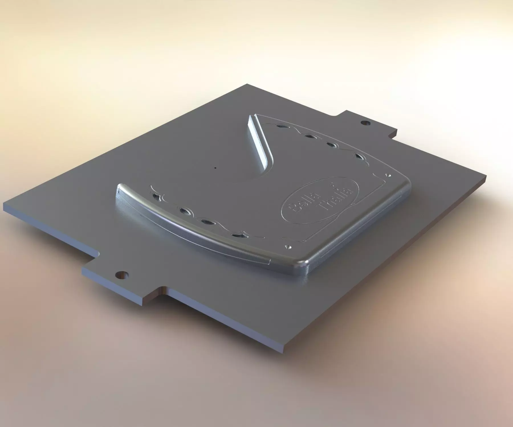 Match plate pattern 01 Free 3D model_0