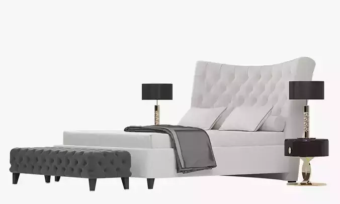 BERENICE Bed By Opera Contemporary 3D model