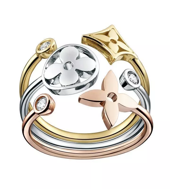 LV monogr ring  3D print model_0