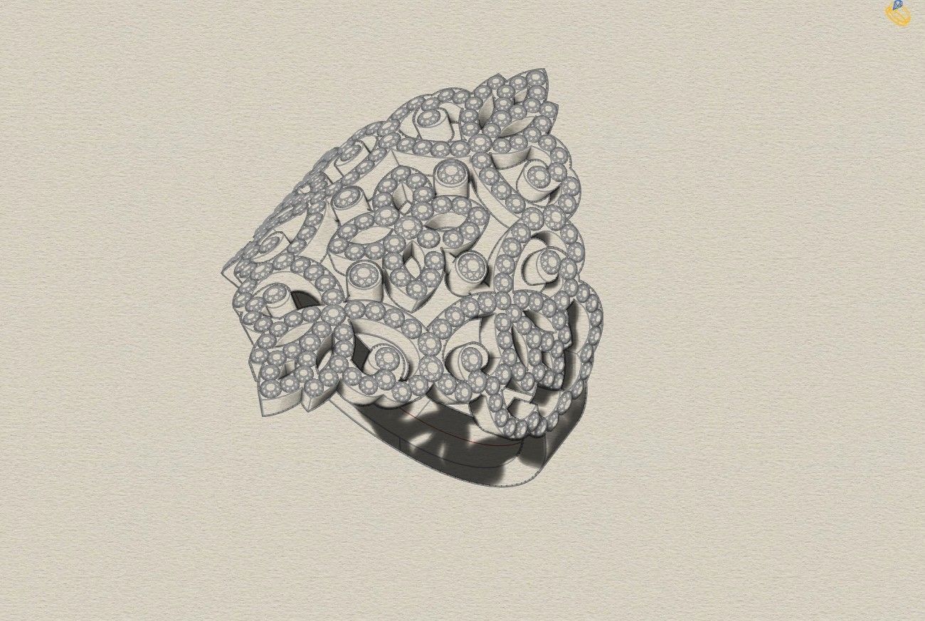 MESS EDEN RING 3D print model_2