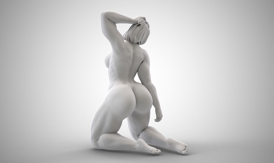 Forest Lady Rising 3D print model_3