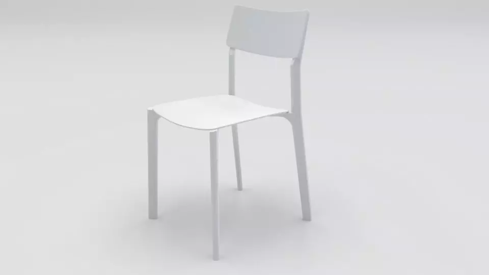 Chair Janinge Low-poly 3D model_0