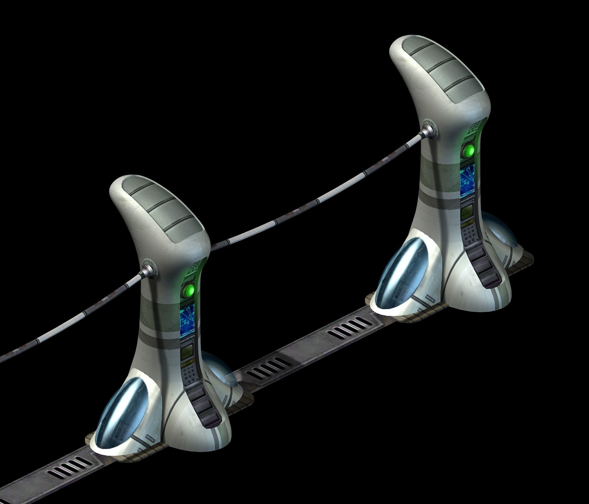 Star Alliance - Roadside Tower 3D model_5