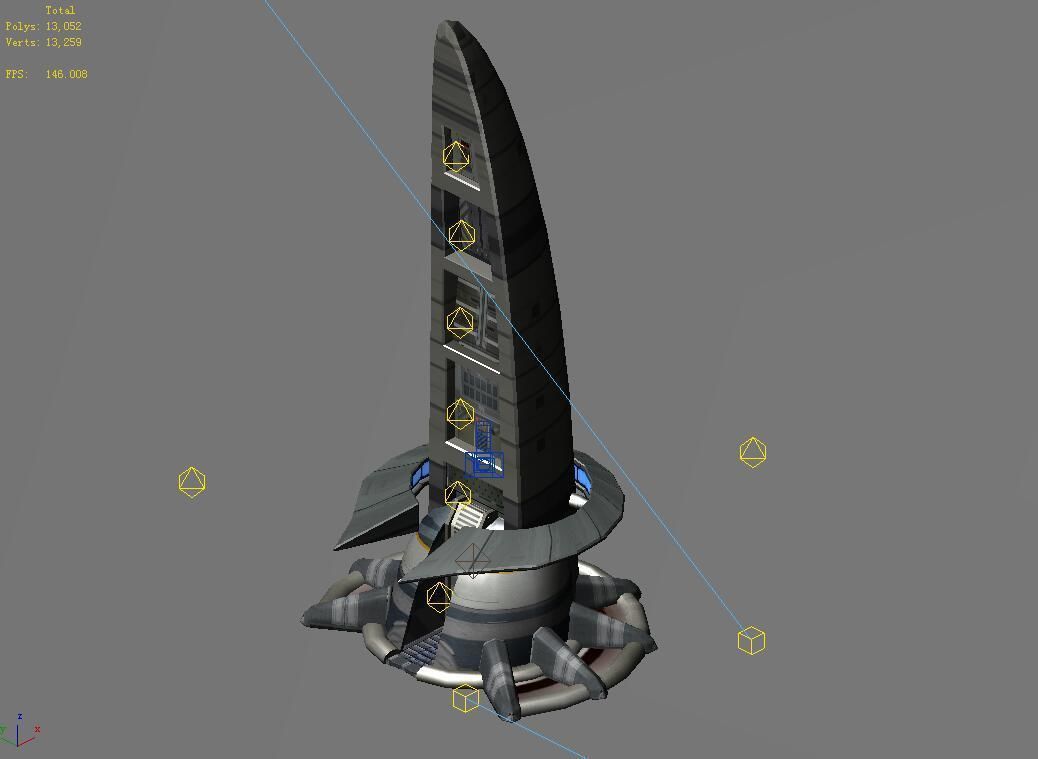 Star Alliance - Pavement Tower 3D model_1