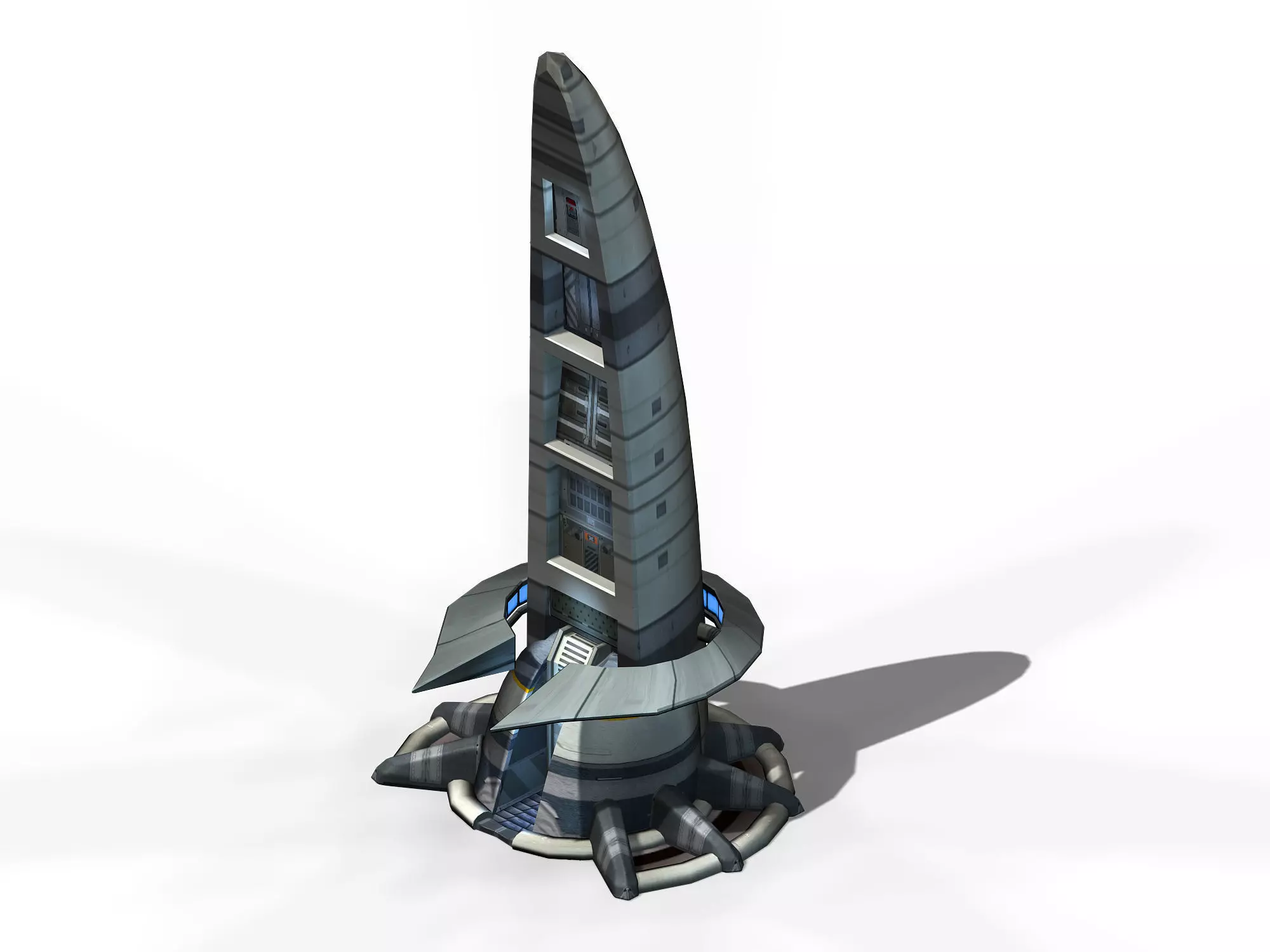 Star Alliance - Pavement Tower 3D model_0