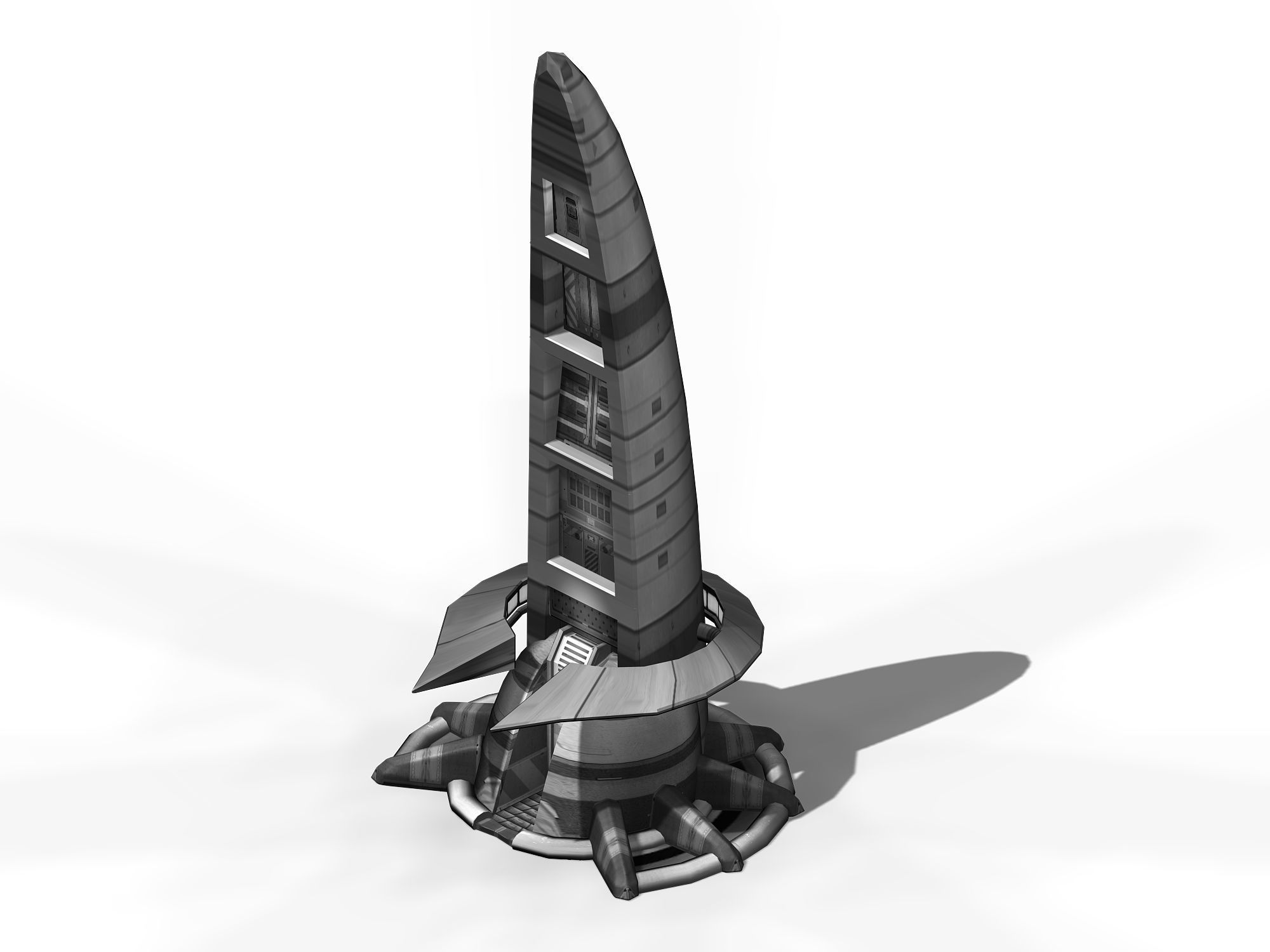 Star Alliance - Pavement Tower 3D model_4