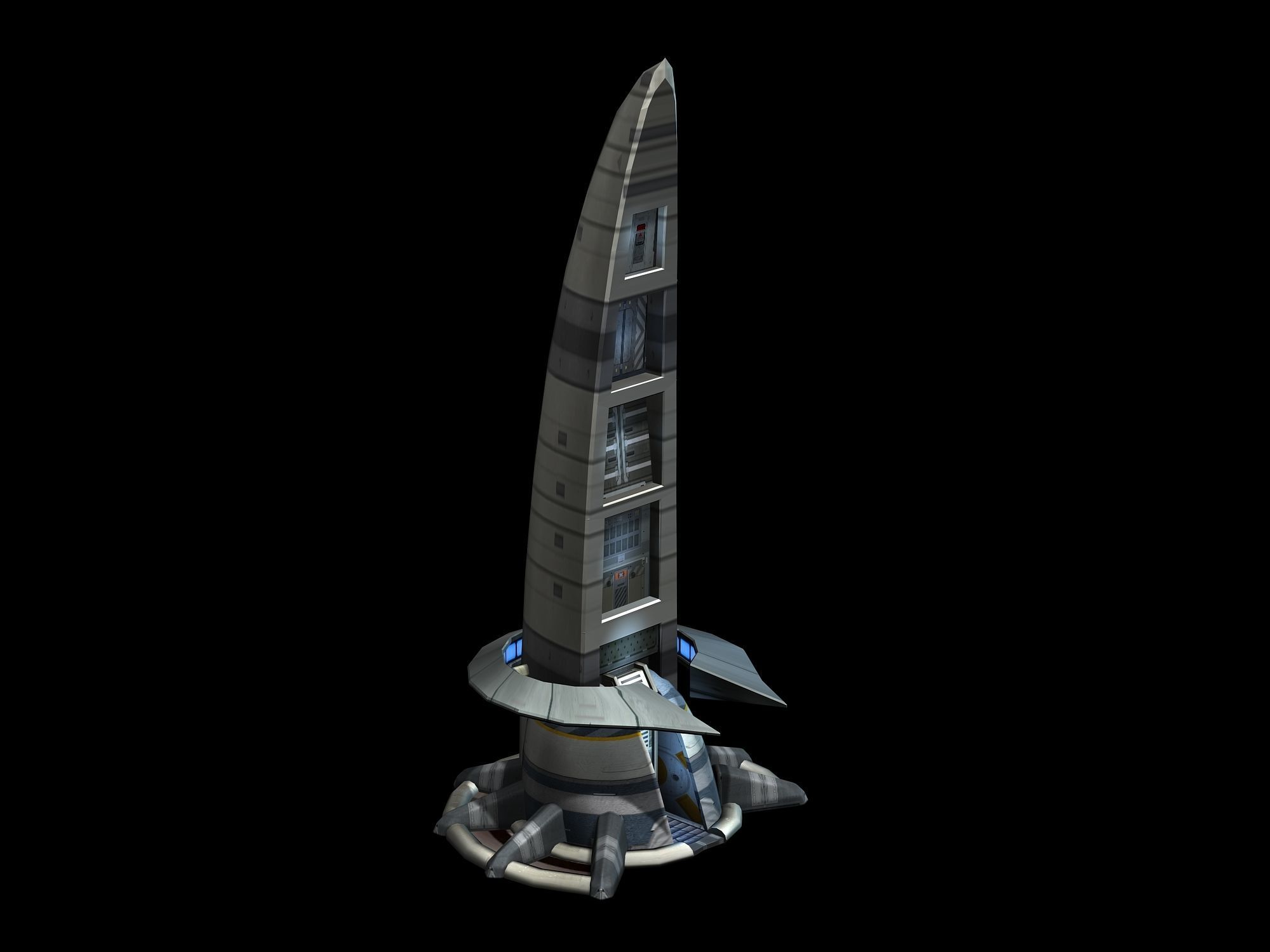 Star Alliance - Pavement Tower 3D model_5