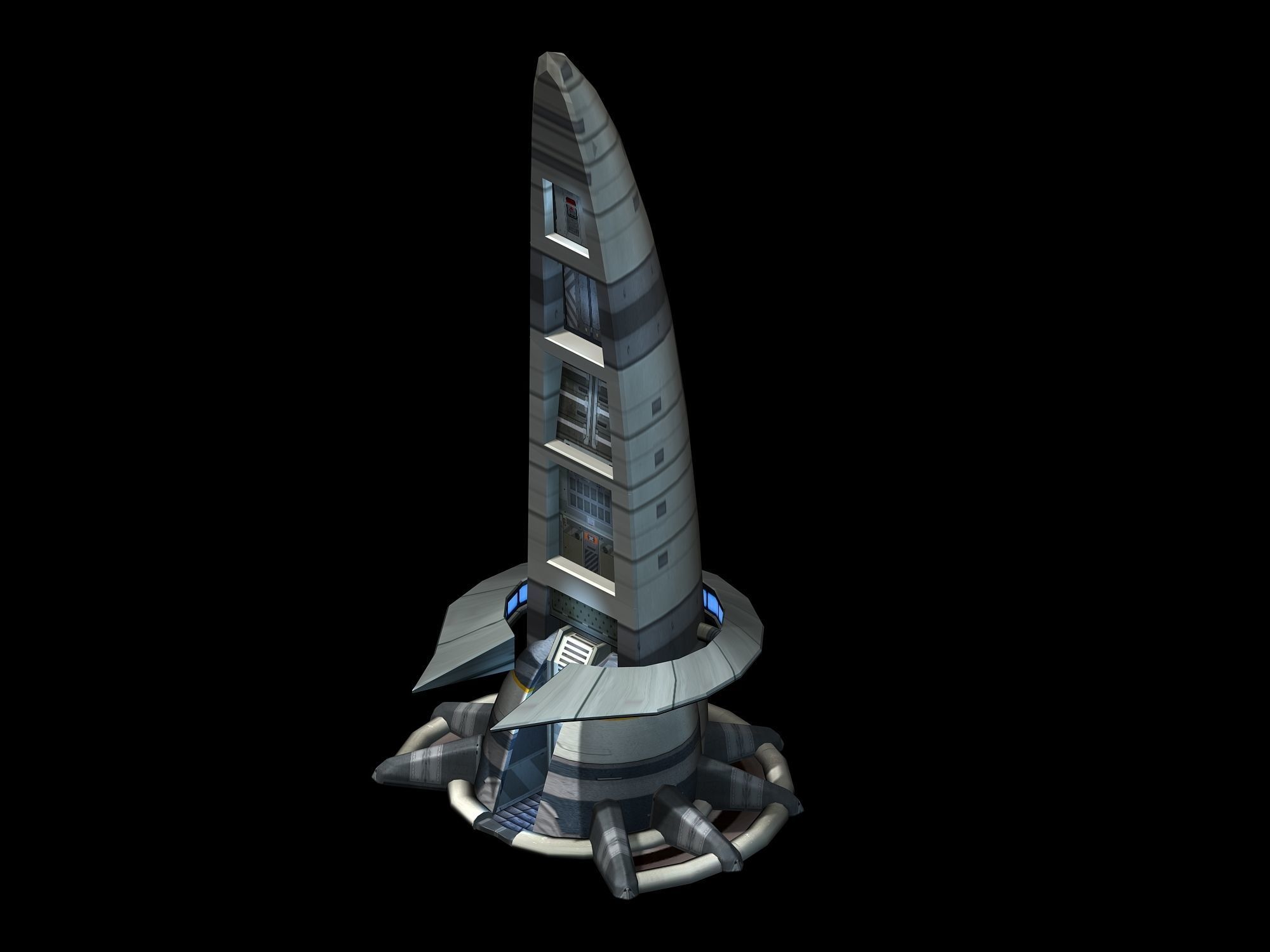 Star Alliance - Pavement Tower 3D model_3