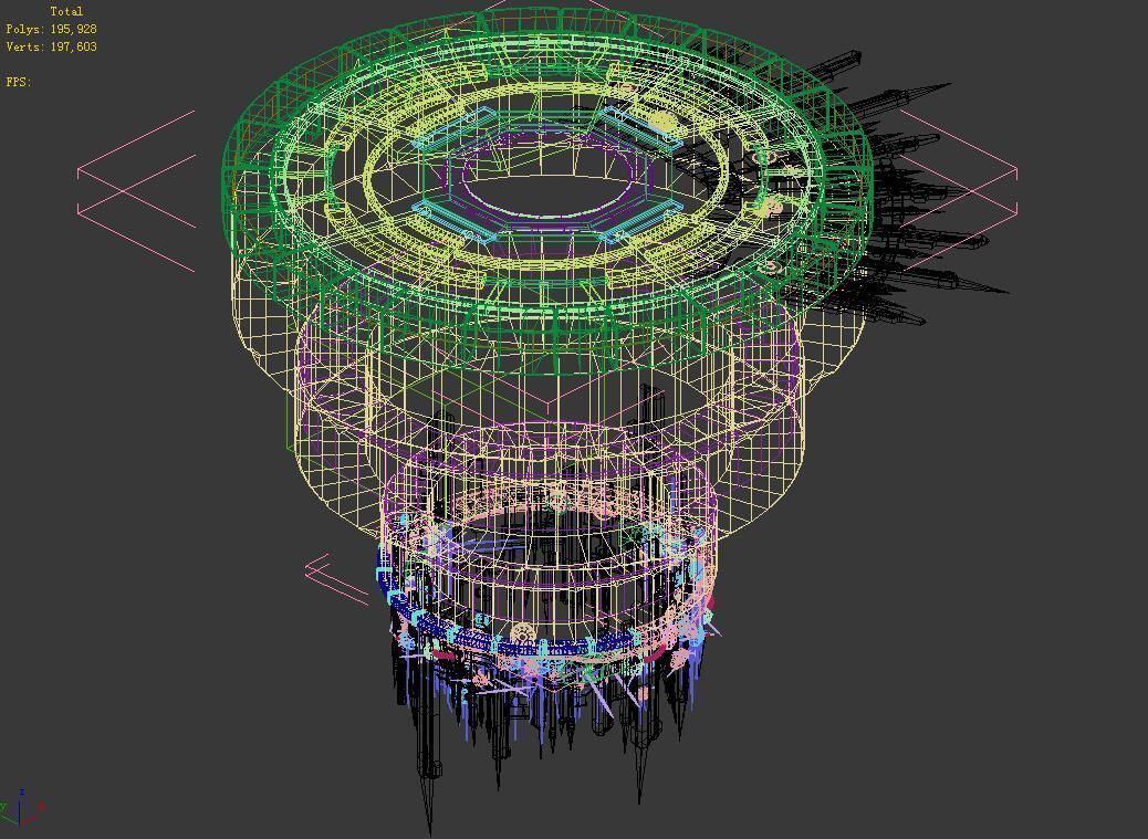 Relics - Wall Rounded Surface 02 3D model_2