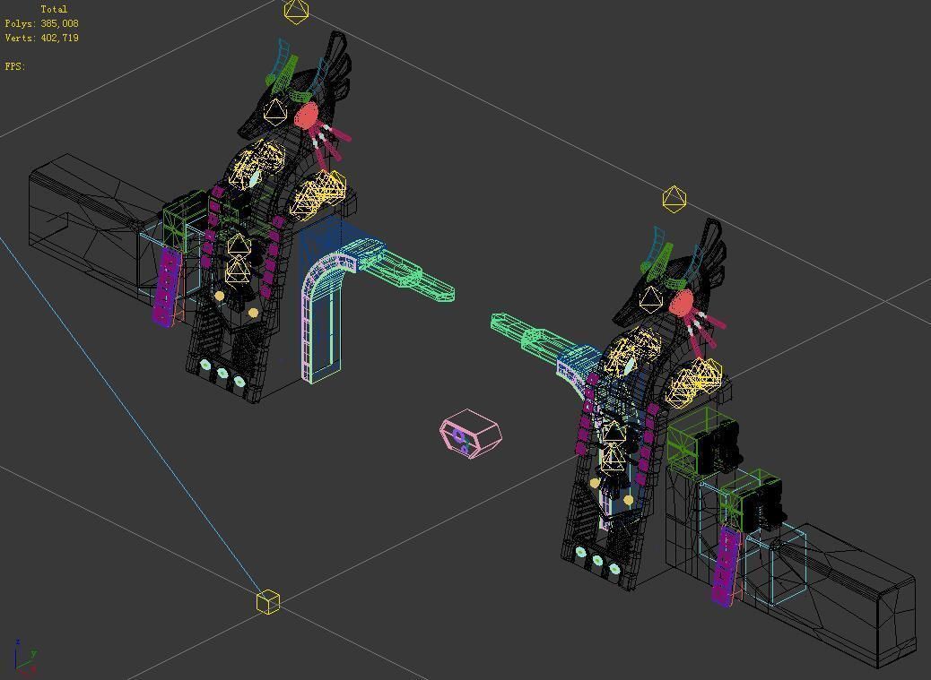 Different dimension - Egypt - City Gate 02 3D model_2