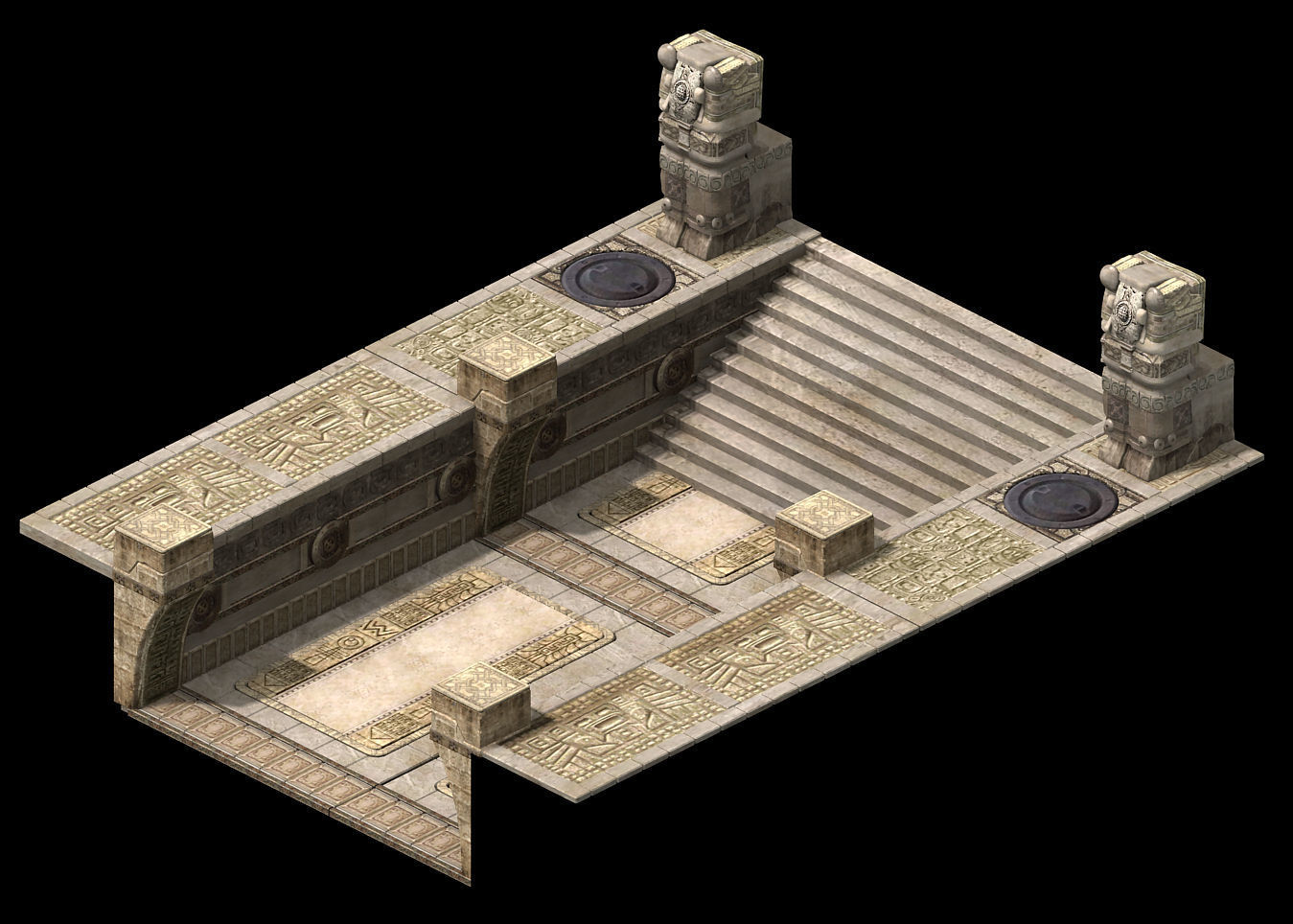 Different dimension - Egypt - aisle 01 3D model_3