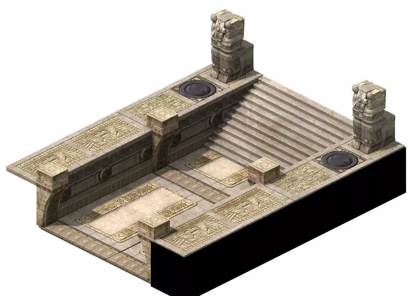 Different dimension - Egypt - aisle 01 3D model_0