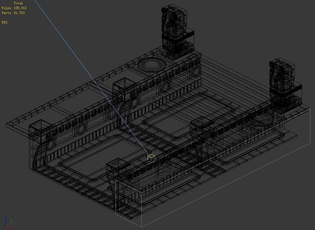 Different dimension - Egypt - aisle 01 3D model_2