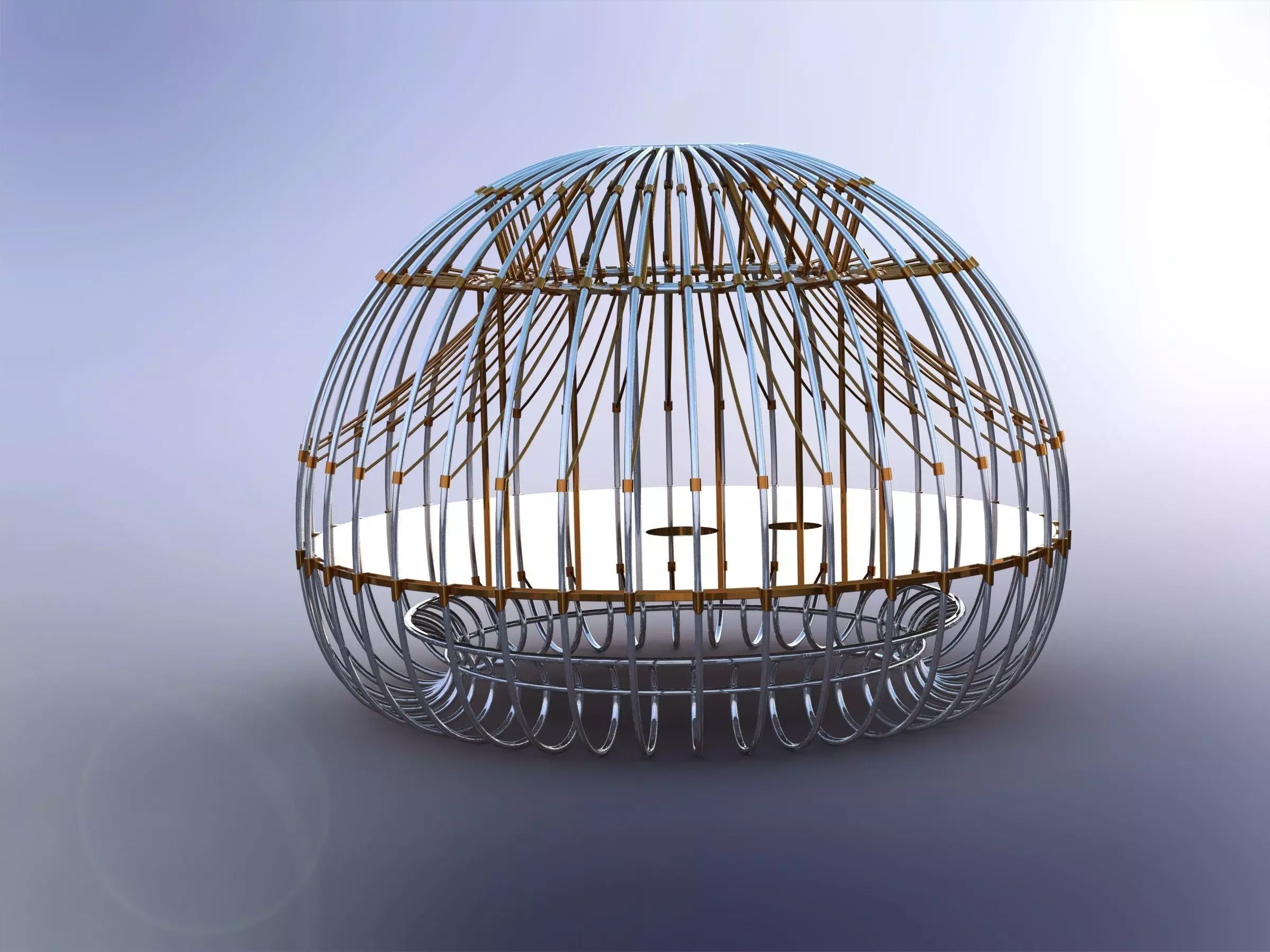 Tesla tower dome Free 3D model_0