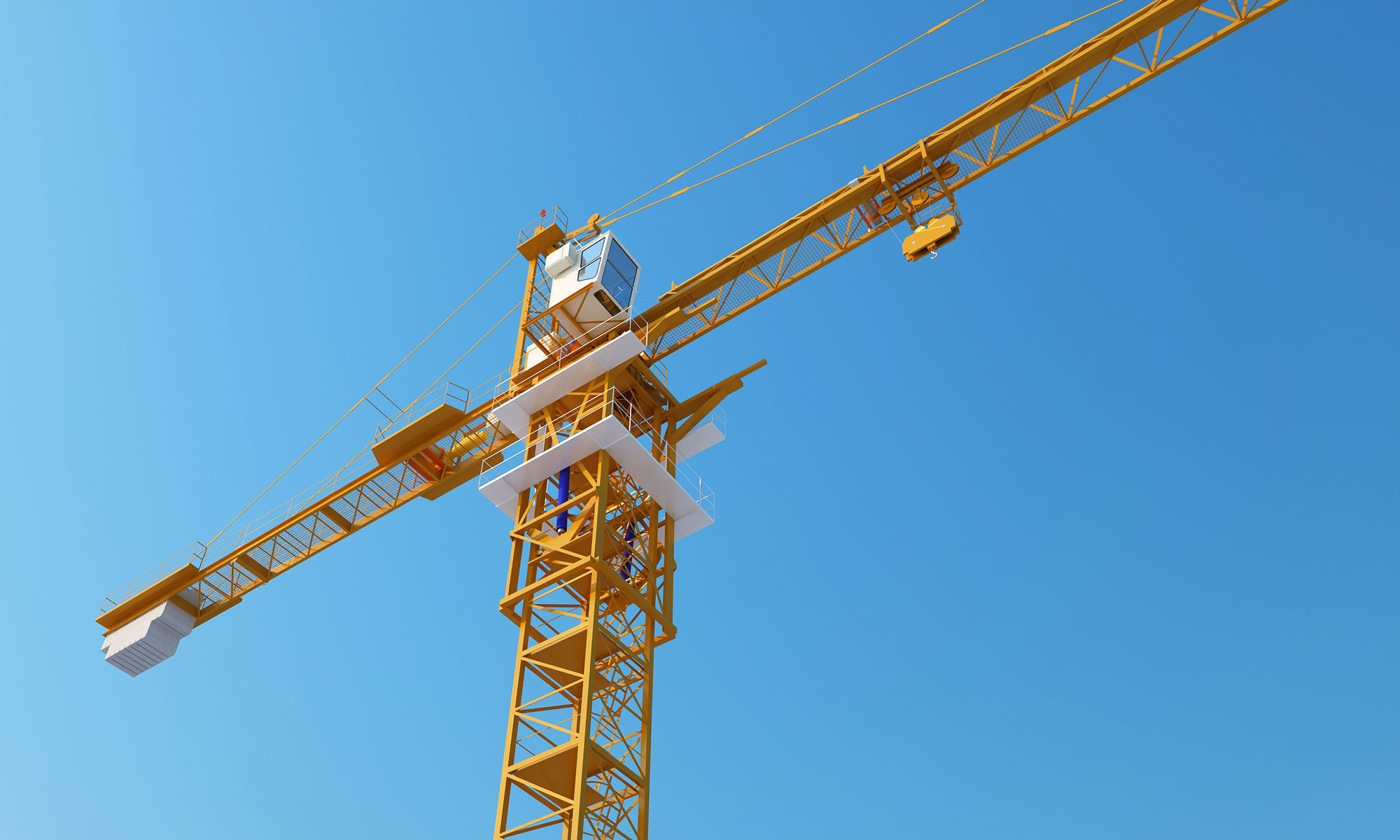 Yellow KH-310 Crane 3D model_8