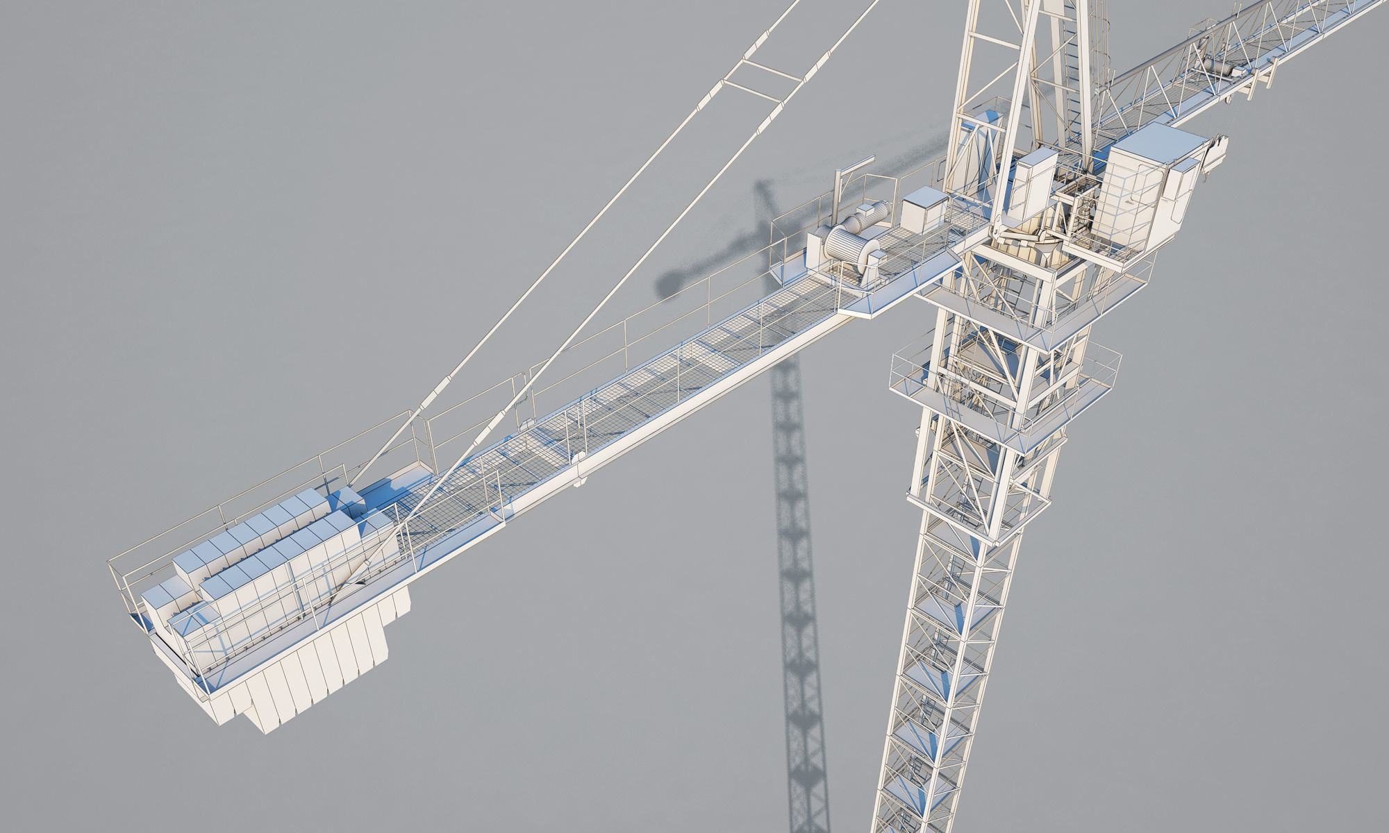Yellow KH-310 Crane 3D model_11