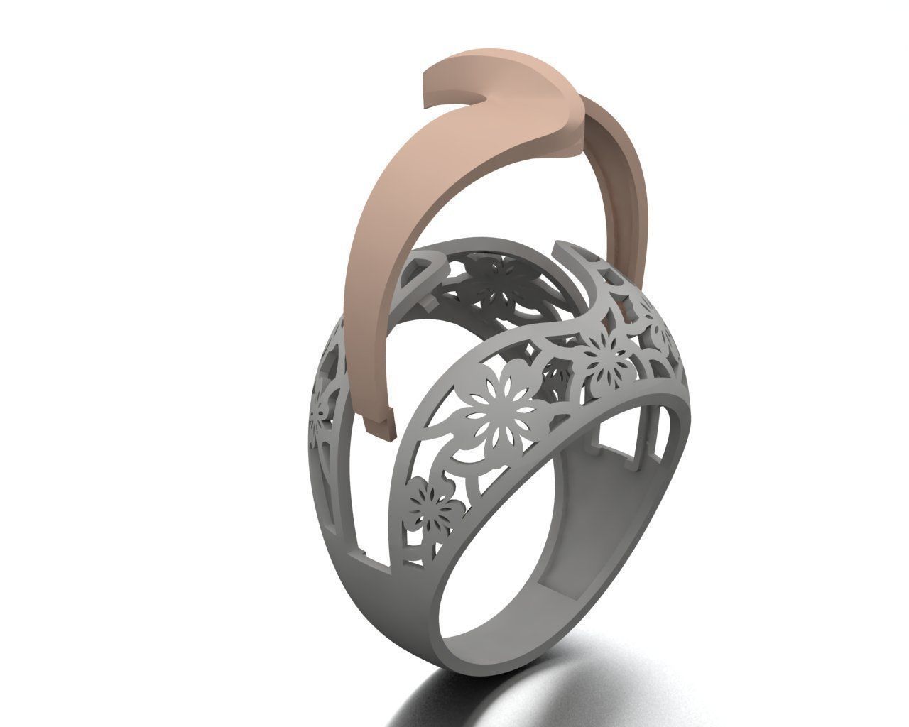 engagement ring 1 3D print model_5