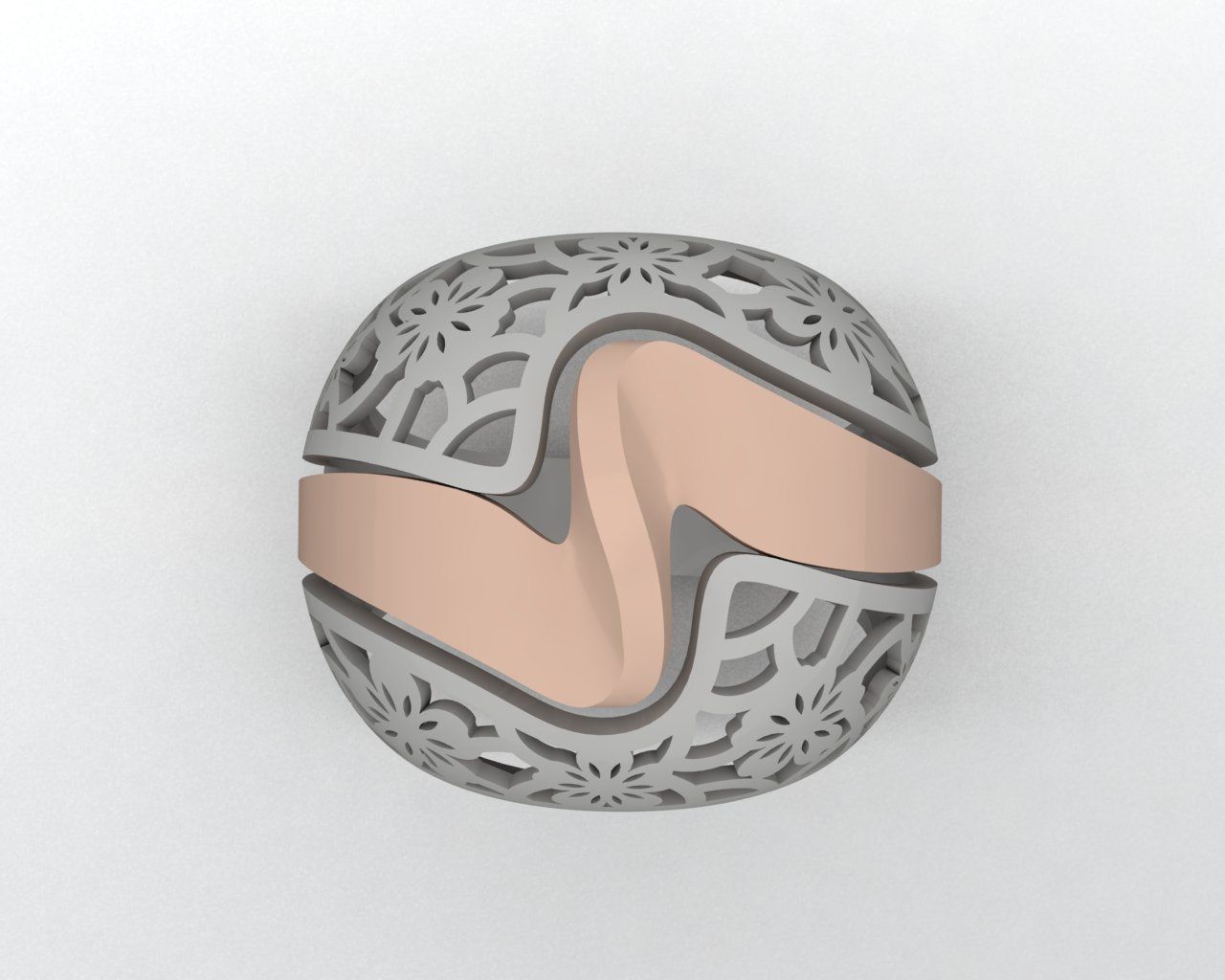 engagement ring 1 3D print model_3