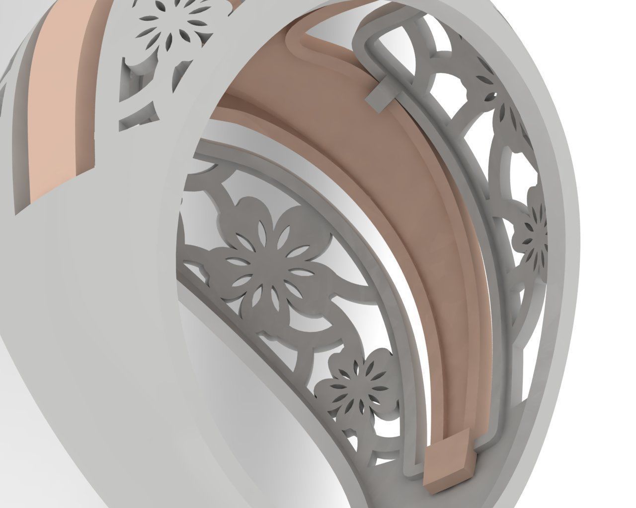 engagement ring 1 3D print model_4