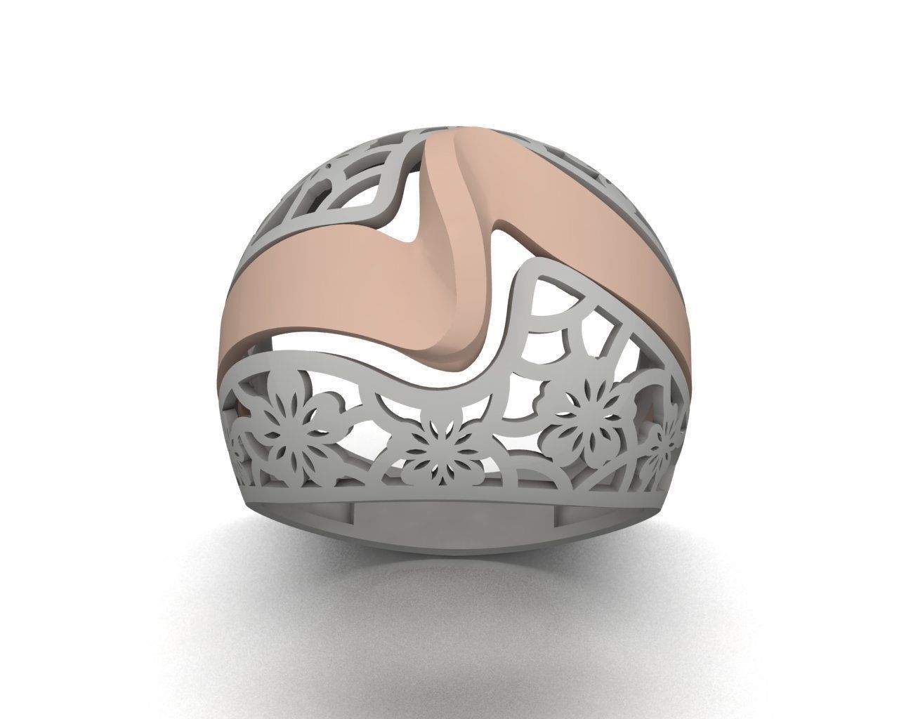 engagement ring 1 3D print model_2
