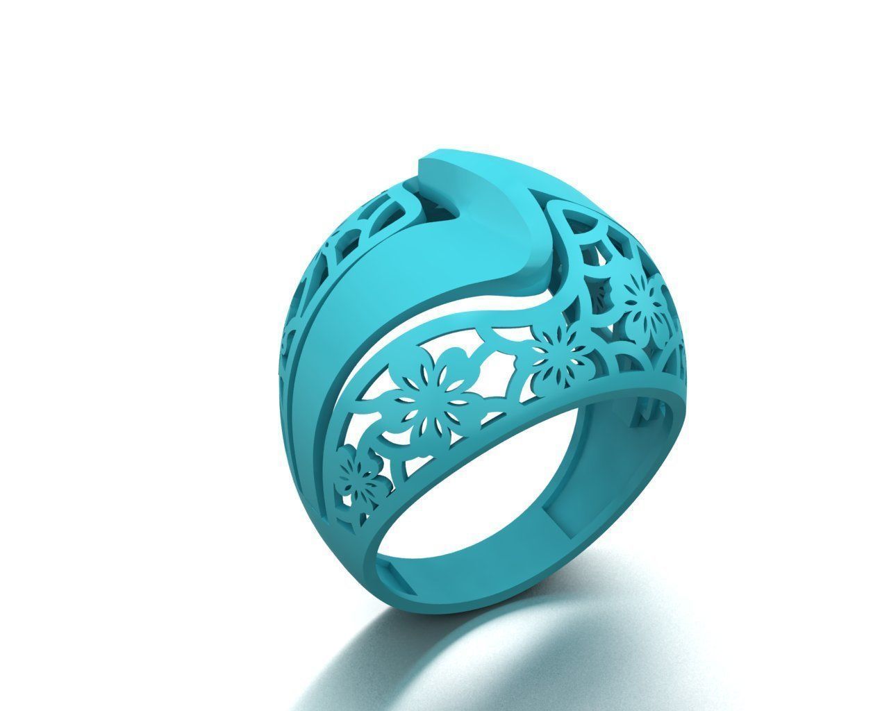 engagement ring 1 3D print model_6