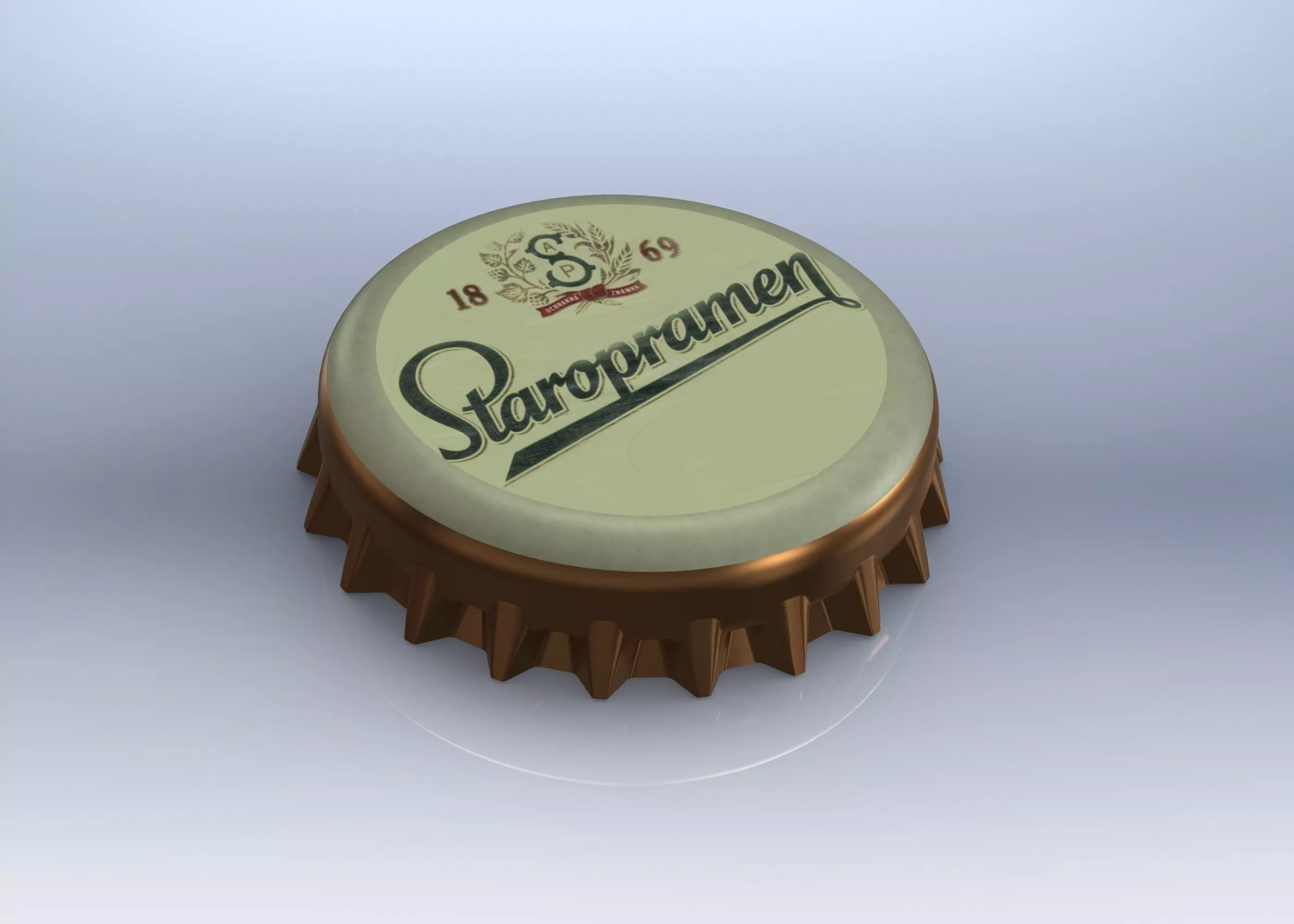 Cork staropramen Free 3D model_0