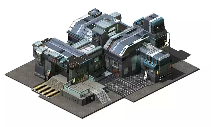 Heterogeneous - Building - Building B Building 01 3D model