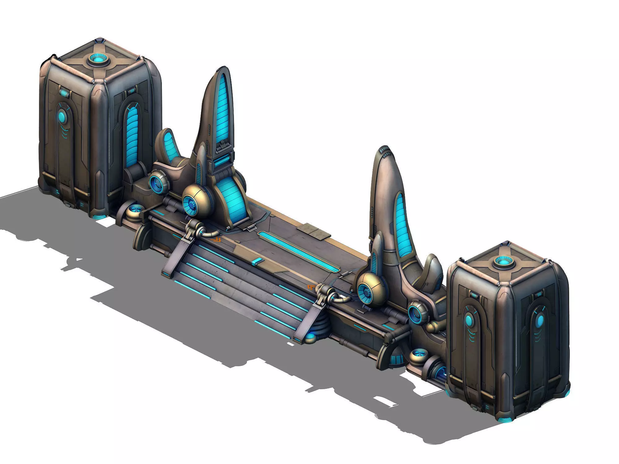 Different dimension - architecture - city gate 3D model