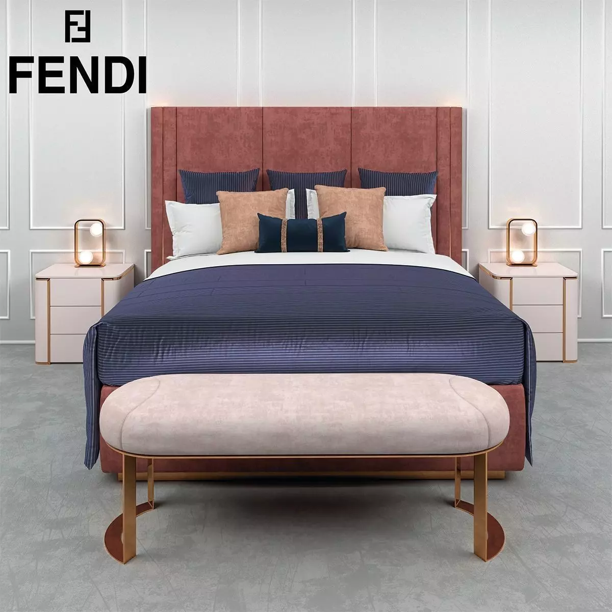 Fendi Adone set 3D model_0