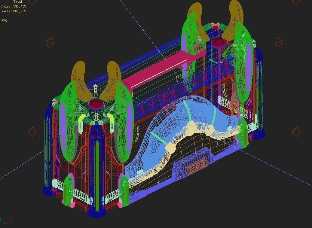 Different dimension - building - city wall 06 3D model_2