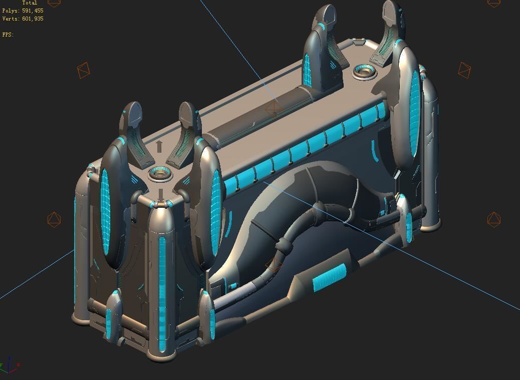 Different dimension - building - city wall 06 3D model_5