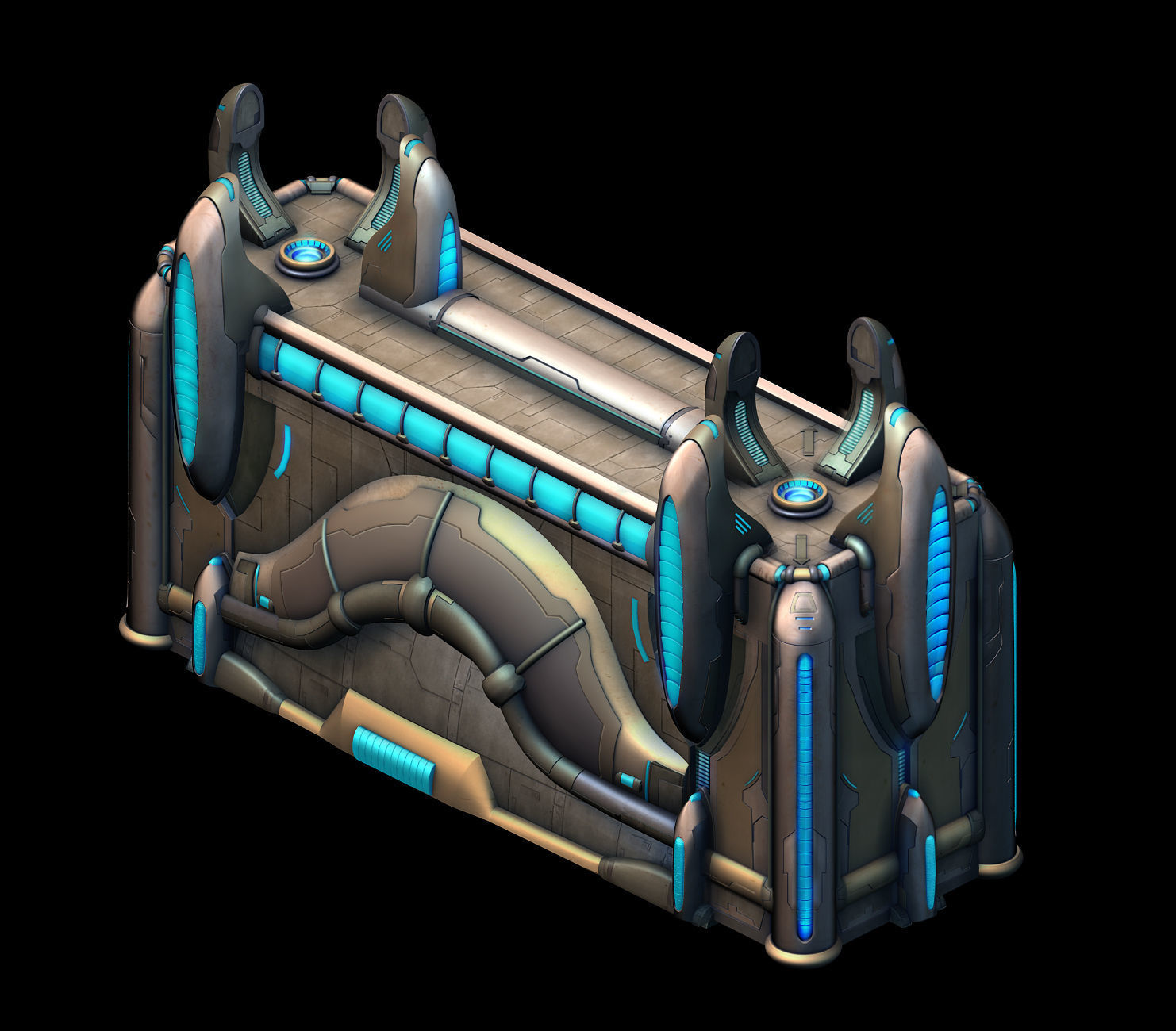 Different dimension - building - city wall 06 3D model_4