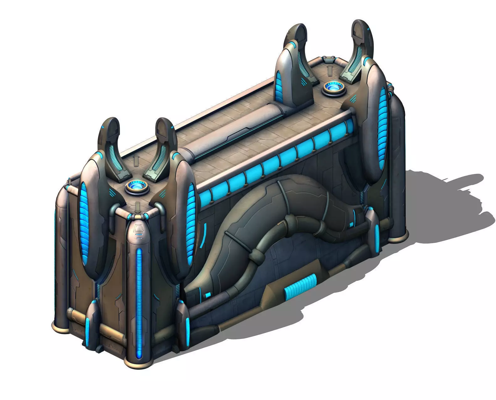 Different dimension - building - city wall 06 3D model_0