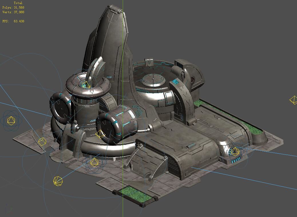 Different dimension - building - energy storage field 01 3D model_1