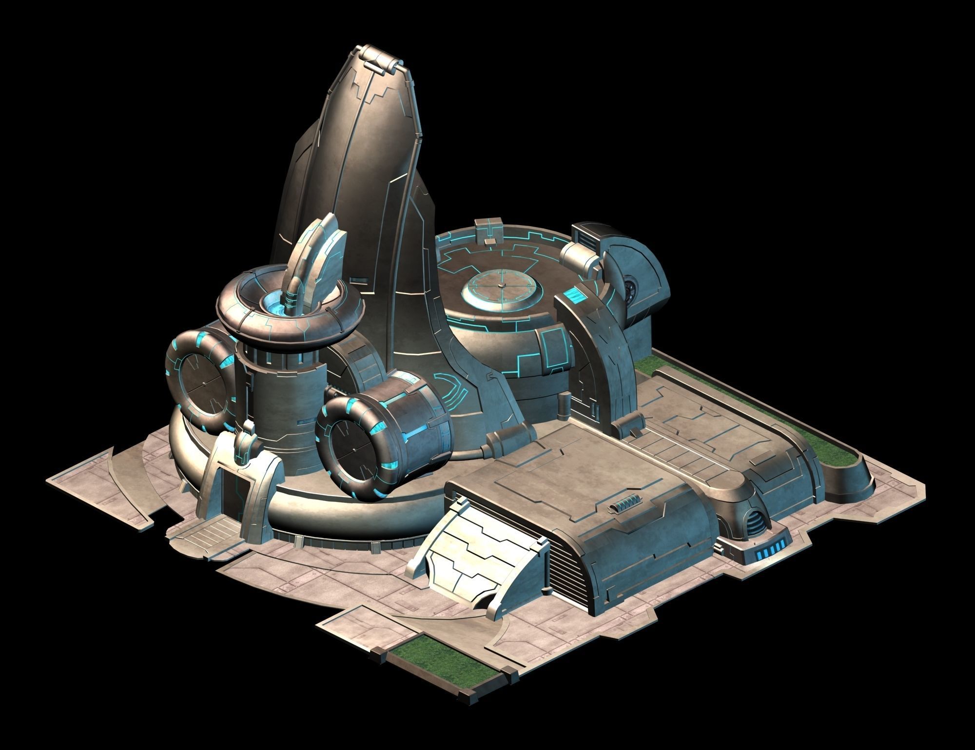 Different dimension - building - energy storage field 01 3D model_4