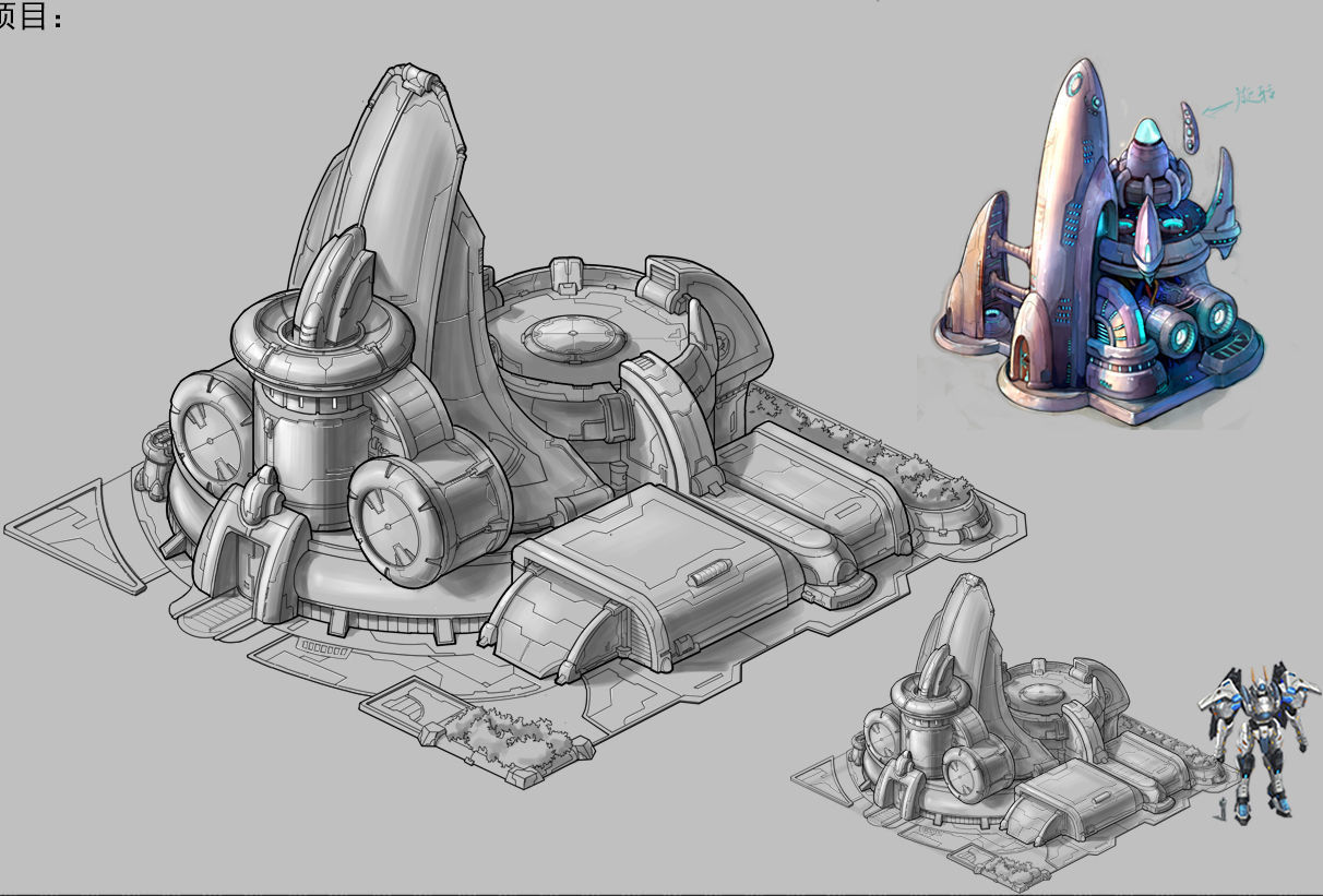 Different dimension - building - energy storage field 01 3D model_3