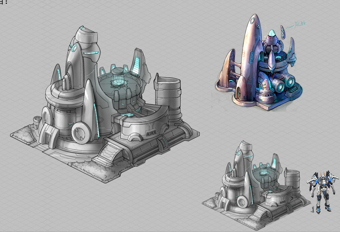 Different dimension - building - energy storage field 02 3D model_4