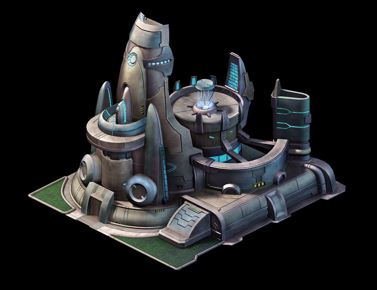 Different dimension - building - energy storage field 02 3D model_3