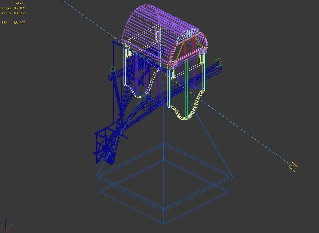 Different dimension - building - big windmill 03 3D model_3