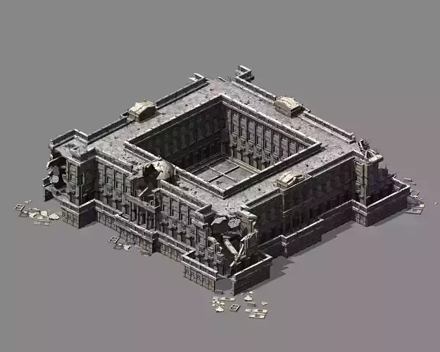 Different dimension - architecture - ruins 03 3D model