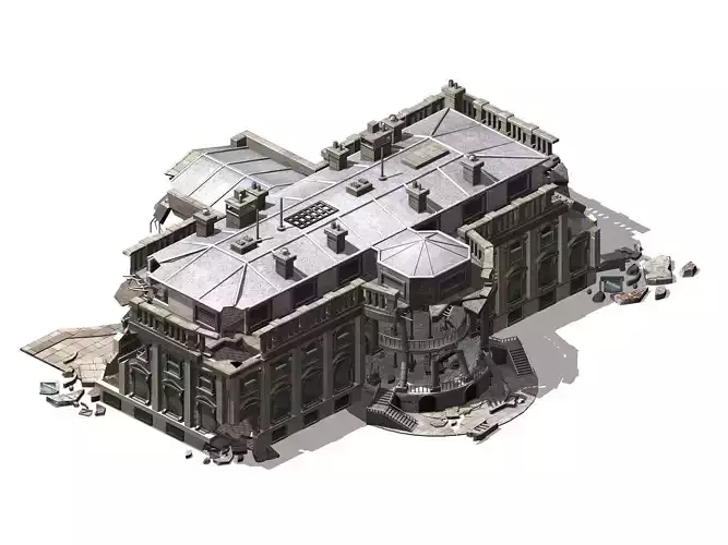 Different dimension - architecture - ruins 05 3D model