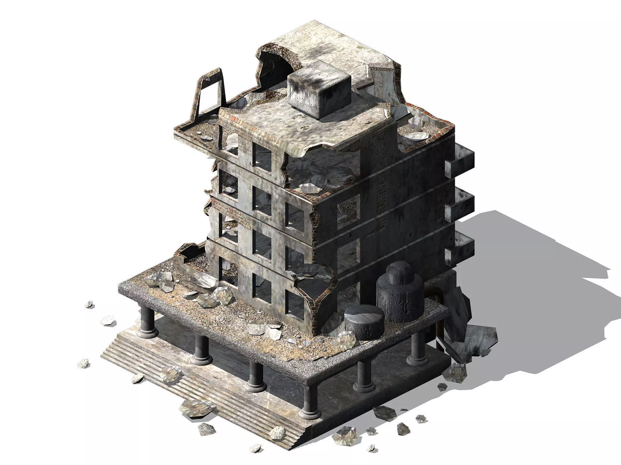 Different dimension - architecture - ruins 06 3D model_0